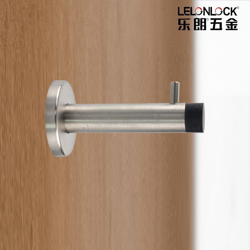 304 stainless steel cloakroom door, clothes back hook, dormitory bathroom, fitting room rubber anti-collision door top hook details Picture