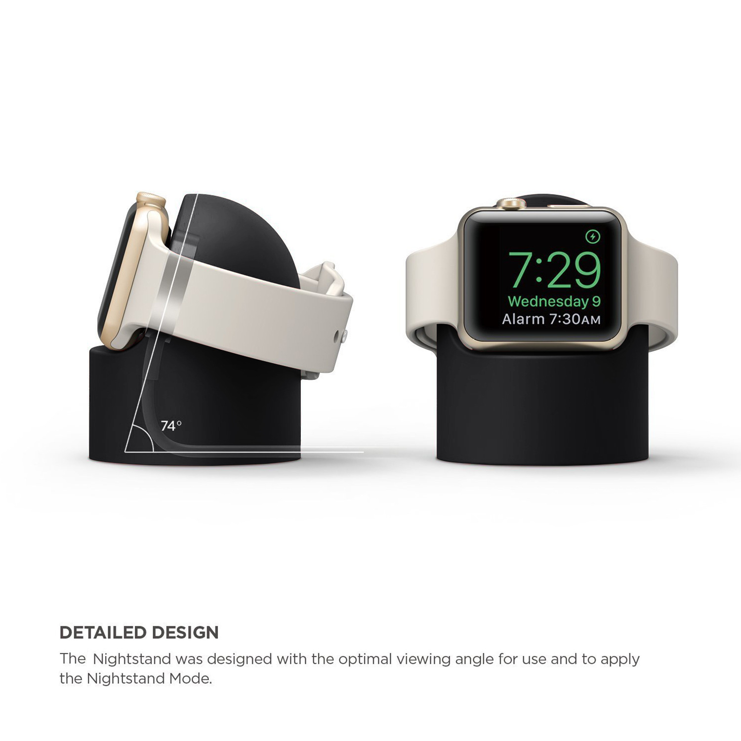 apple watch stand, Apple Watch charging base, iWatch 6th generation silicone desktop charging stand Item Picture