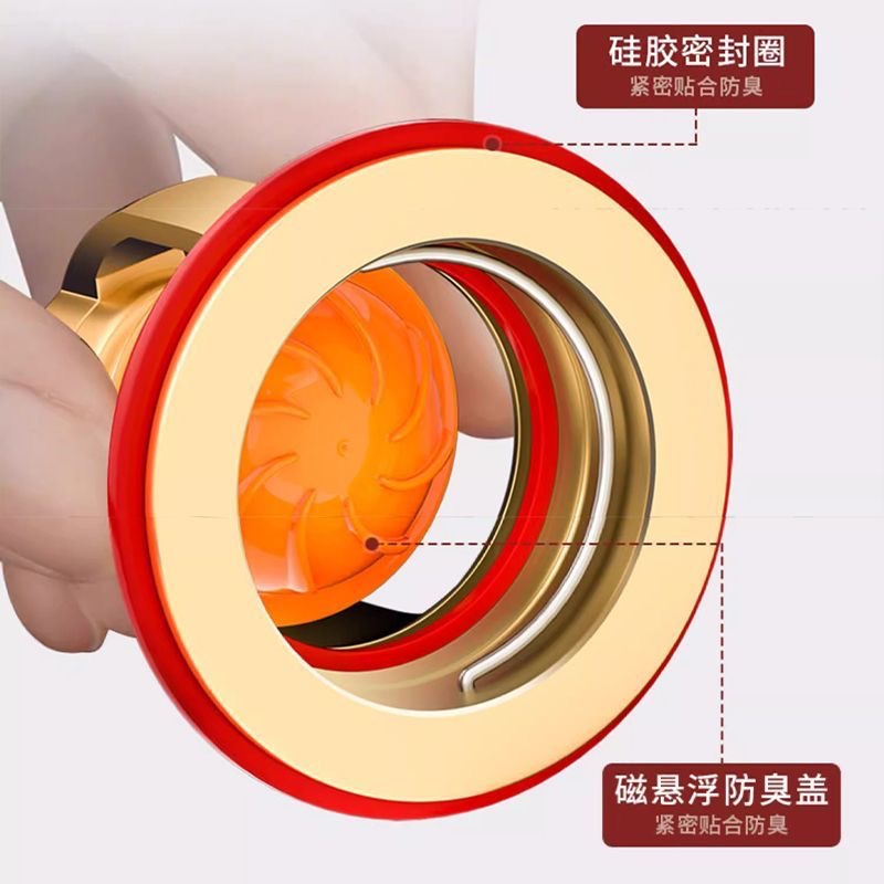 Floor drain core, bathroom sewer anti-odor backflow wonder, toilet odor backflow anti-insect sealing cover, universal inner core opening details Picture