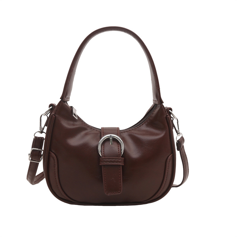 High-end and simple bag, 2024 new style fashionable hand-held women's bag, autumn and winter single-shoulder crossbody versatile ins underarm bag Item Picture