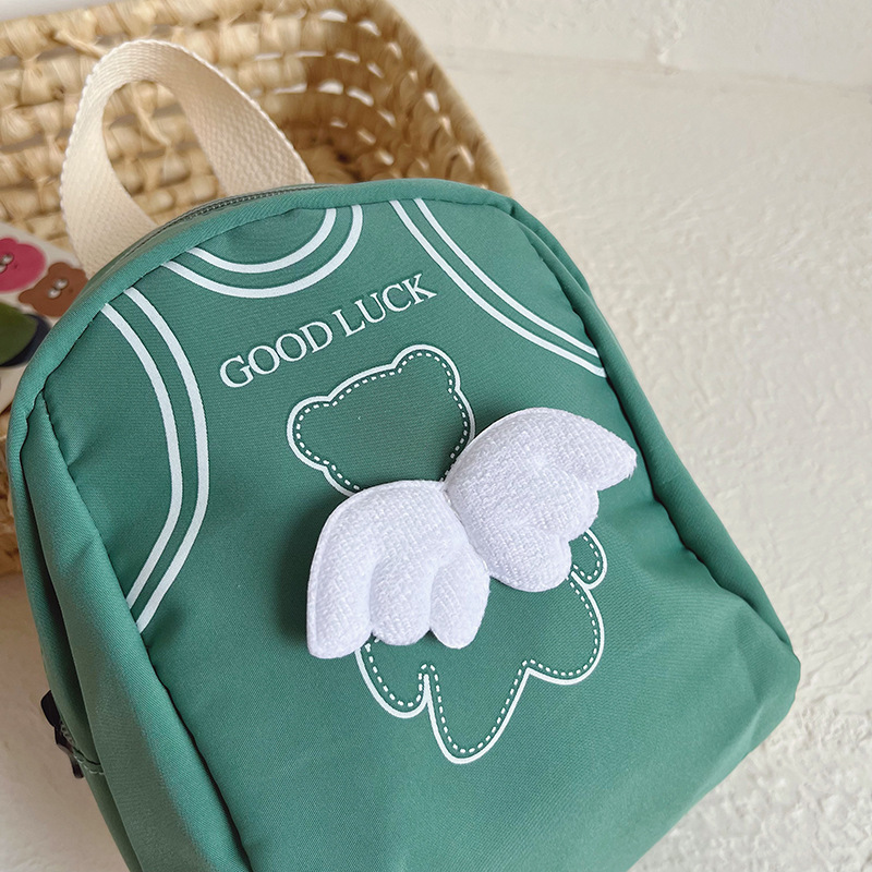Mini cartoon canvas backpacks for children aged 1-3 in the infant and toddler kindergarten Specification drawing
