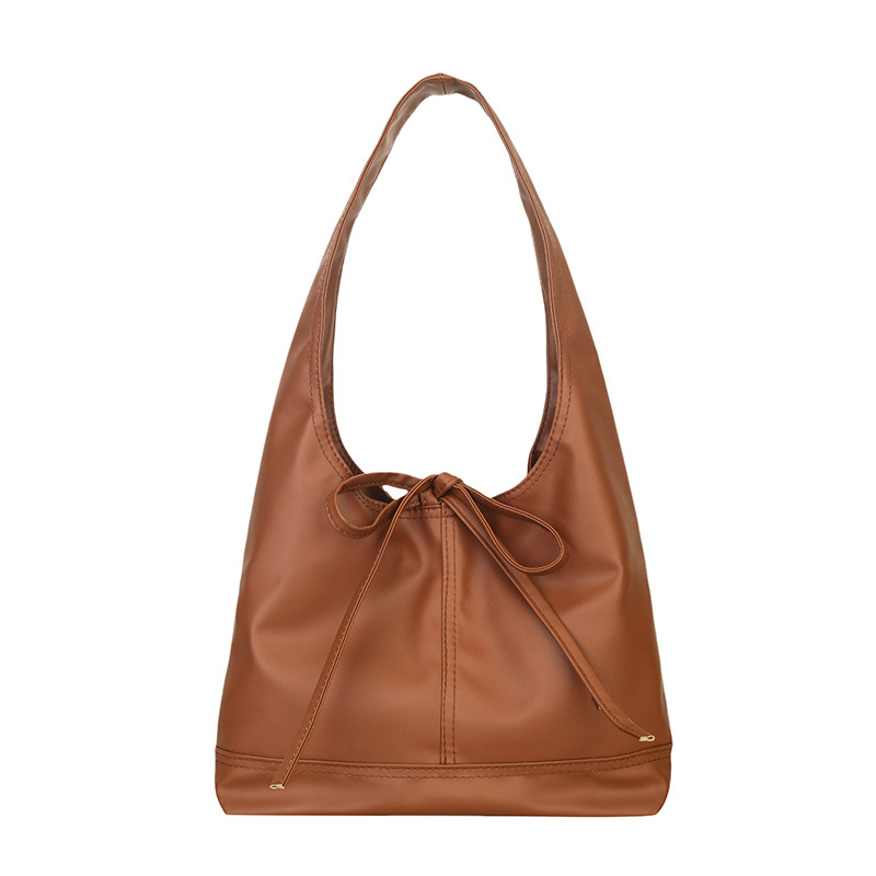 2025 Korean version niche commuter women's bag, versatile and casual bag style bow, large capacity single-shoulder underarm tote bag Item Picture