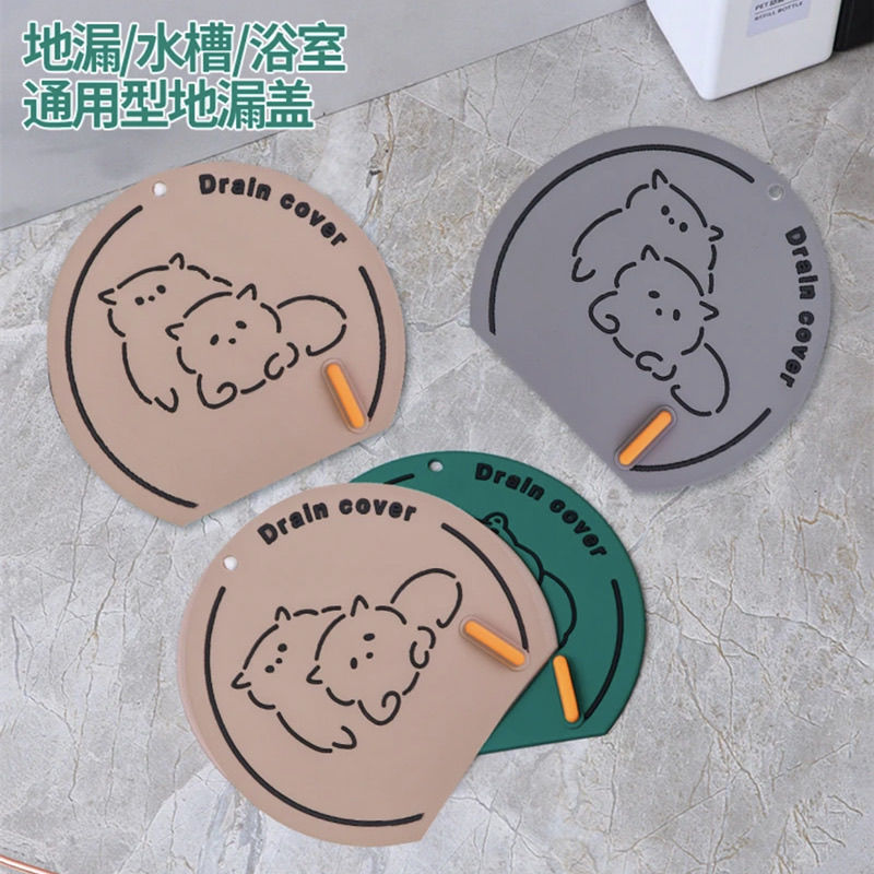 Soft rubber floor drain anti-odor device, sewer anti-odor return round soft rubber sealing cover, bathroom anti-odor pad details Picture