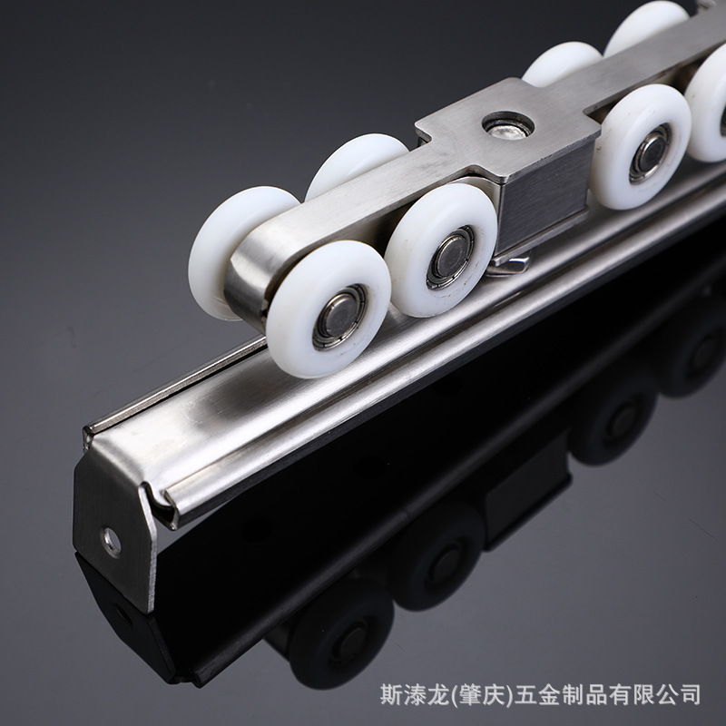 Wooden door sliding door hoist wheel, super static bearing pulley, door, solid wood door, stainless steel sliding door hoist wheel rail Application Scenario