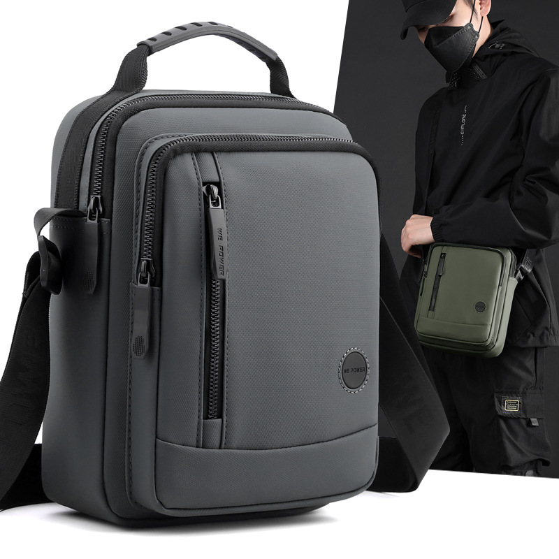 WEPOWER's new men's single-shoulder bag, a fashionable and casual hand-held crossbody bag, a large-capacity outdoor men's bag and a cross-border bag full figure