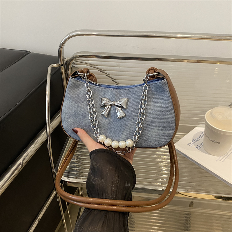 Retro chain crossbody bag, versatile and niche fashion single-shoulder bag, new 2024 new Chinese-style simple dumpling bag, trendy for women full figure