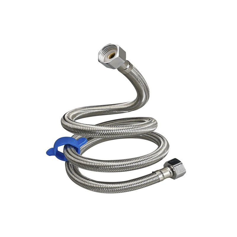 Wholesale of 304 stainless steel braided pipe double-ended toilet hose, water heater cold and hot water inlet hose, high-pressure pipe Item Picture