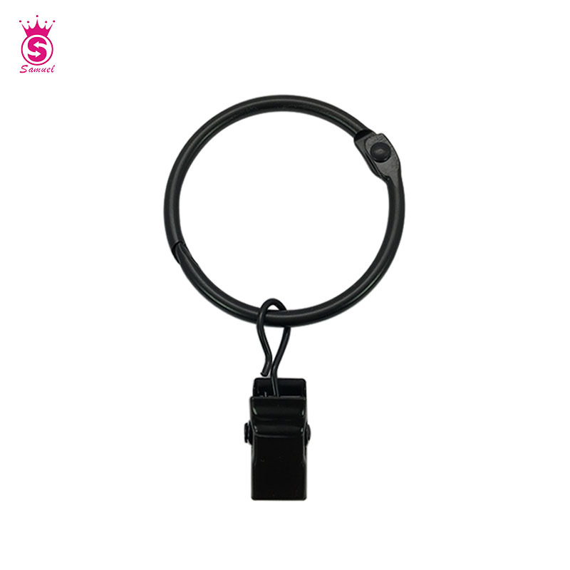 We have a complete range of specifications for curtain clips, curtain rings, movable opening clips, simple curtain hooks and clips Item Picture