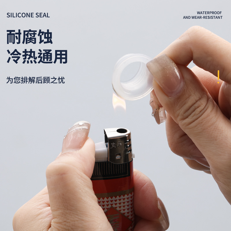 Silicone raw tape alternative: 4-inch faucet sealing ring, non-entangling raw tape gasket, non-entangling raw tape silicone sleeve details Picture