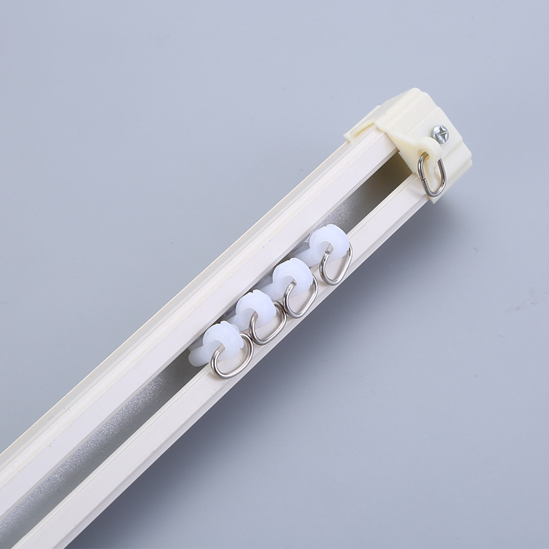 Old-fashioned classical Roman rod straight rail smooth pulley household top-mounted curtain rod ball roller Application Scenario