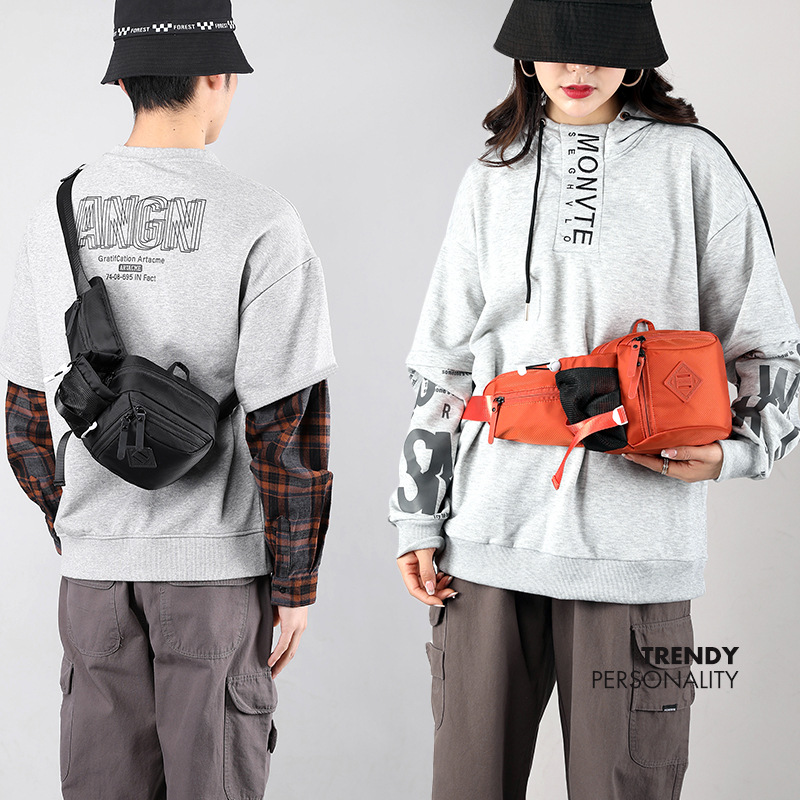 The new single-shoulder bag, casual waist bag, multi-functional outdoor men's crossbody bag, casual, simple and fashionable men's bag full figure