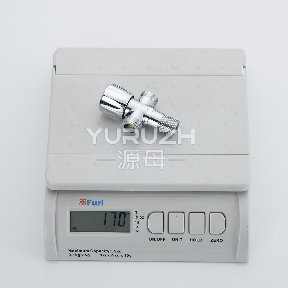 Direct sales and wholesale of copper Angle valves, one-in, two-out, three-way Angle valves, wall-mounted cold and hot water pipe transfer Angle valves from the manufacturer details Picture