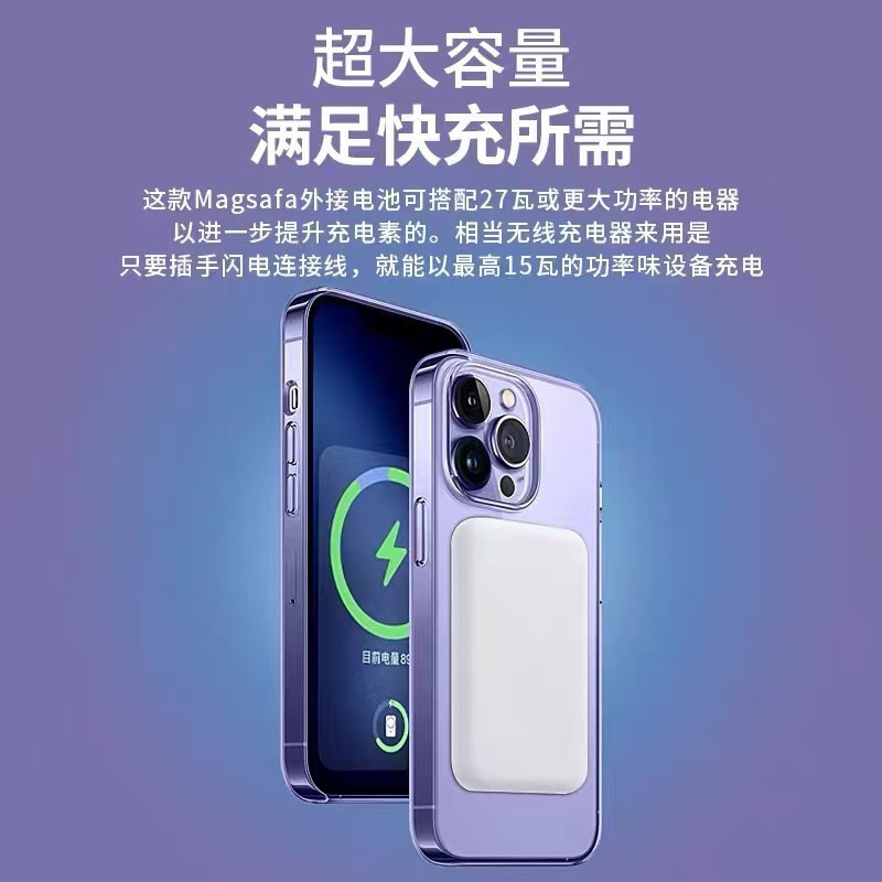 Wireless charger six-piece set 20W fast charging five-piece set 14ProMax Bluetooth headphones magnetic power bank Application Scenario