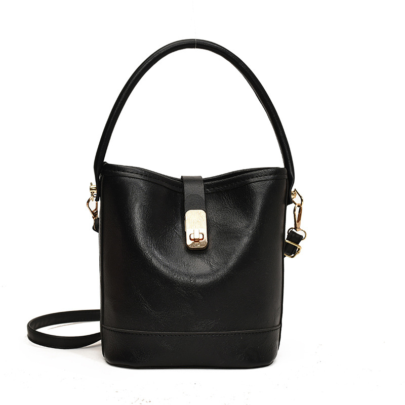 Fashionable and niche bucket bag, popular small bag, winter trend 2024 new retro single-shoulder crossbody bag Item Picture