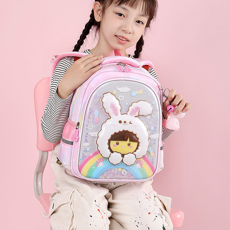Children's schoolbag cartoon Kulomi kindergarten baby backpack, primary school first and second grade reduced burden backpack for export Specification drawing