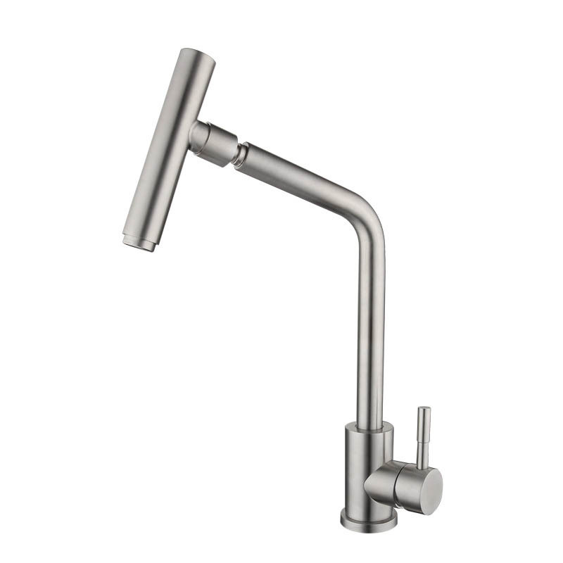 Cross-border 304 stainless steel kitchen faucet, bowl sink, household sink, washbasin, sink, single cold dish basin faucet Item Picture