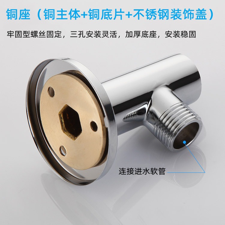 Stainless steel large shower head pipe top nozzle crossbar, concealed and exposed fixed base, shower head outlet pipe bracket Application Scenario