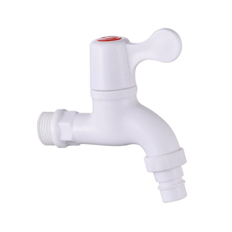 Wholesale of plastic faucets for household tap water, 4-point and 6-point project payment, simple and low price PVC quick faucets Item Picture