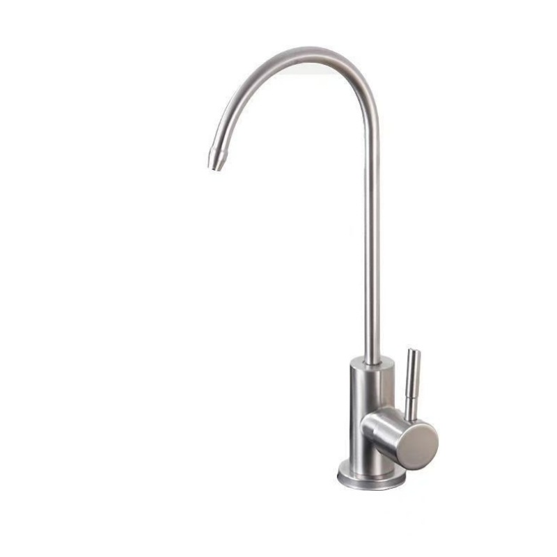 304 stainless steel large bend faucet for kitchen water purifier, 2-point and 4-point double outlet faucet Item Picture