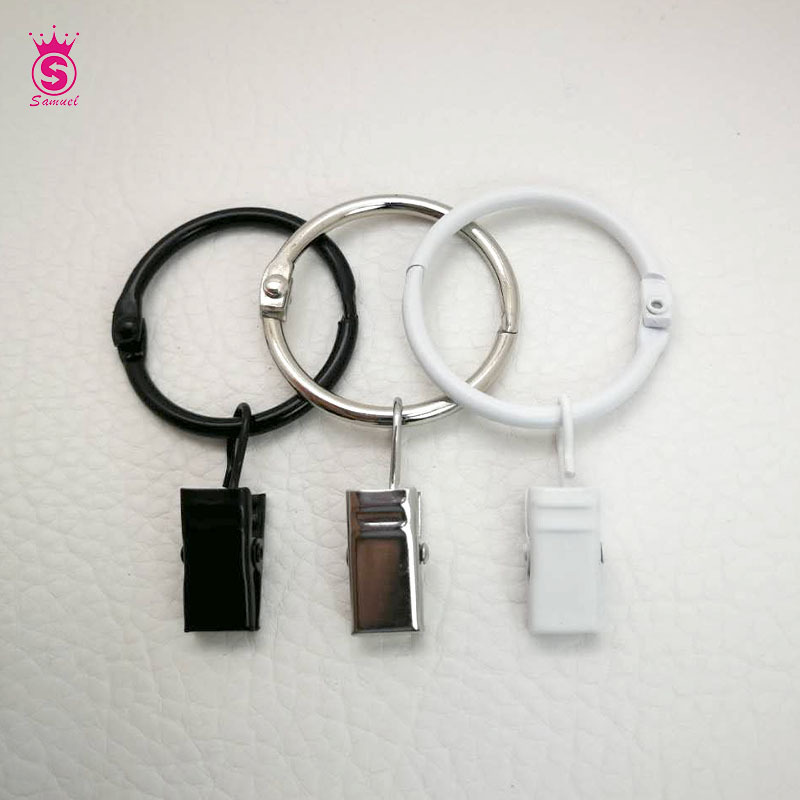 We have a complete range of specifications for curtain clips, curtain rings, movable opening clips, simple curtain hooks and clips Specification drawing