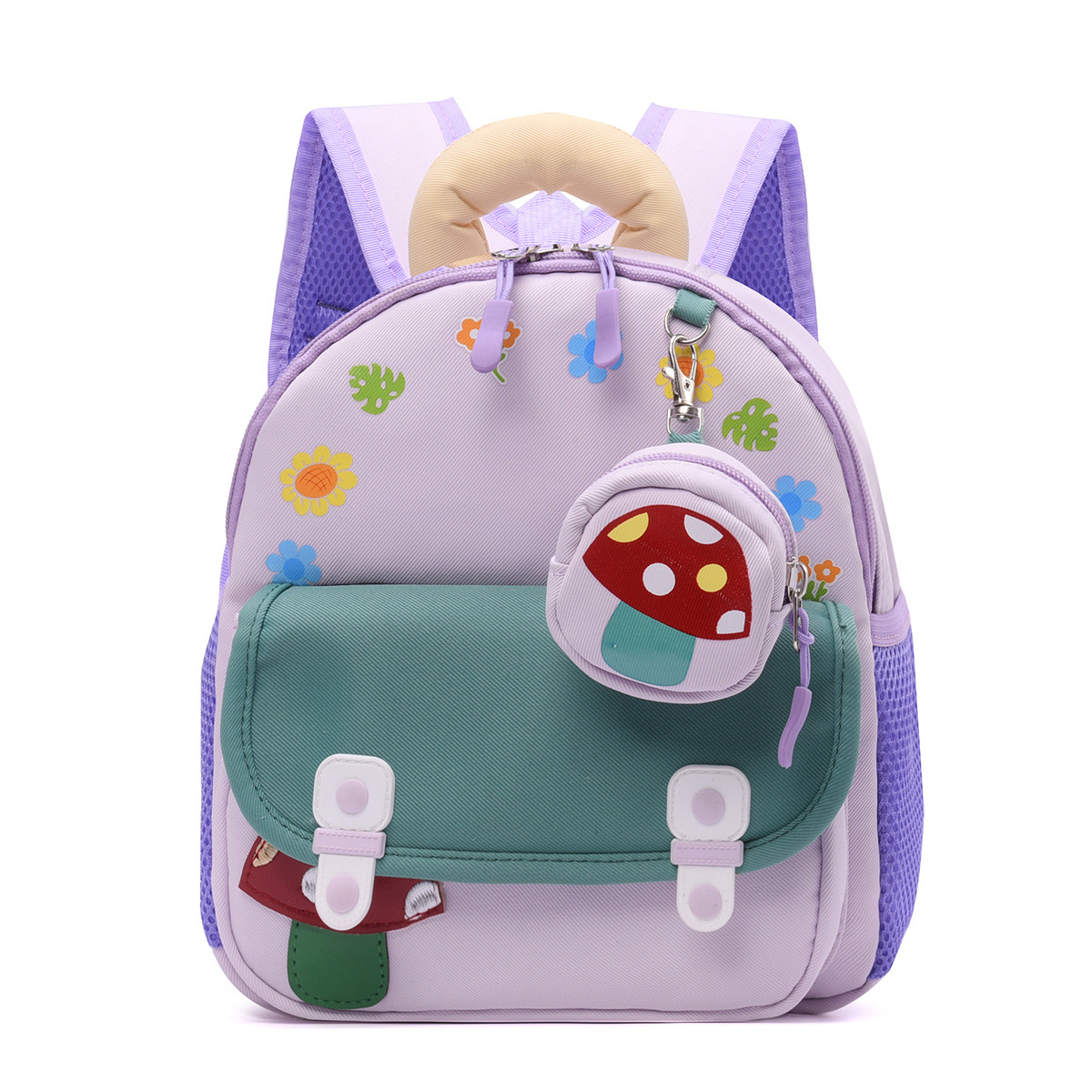 Kindergarten schoolbags, anti-wandering backpacks for small and medium class children, cartoon and animation children's backpacks, boys' and girls' schoolbags Specification drawing
