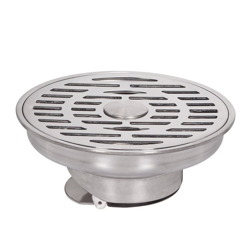 304 stainless steel 16CM large floor drain project, large flow anti-odor floor drain, thickened round floor drain, 160 floor drain Item Picture