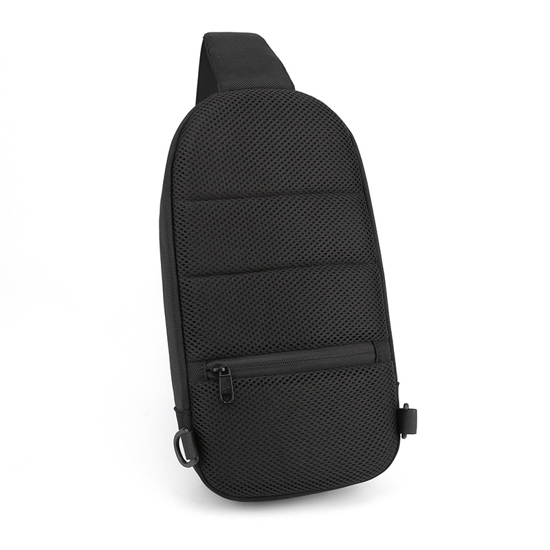 WEPOWER's new cross-border men's chest bag is a lightweight nylon fabric single-shoulder crossbody bag for outdoor commuting Specification drawing