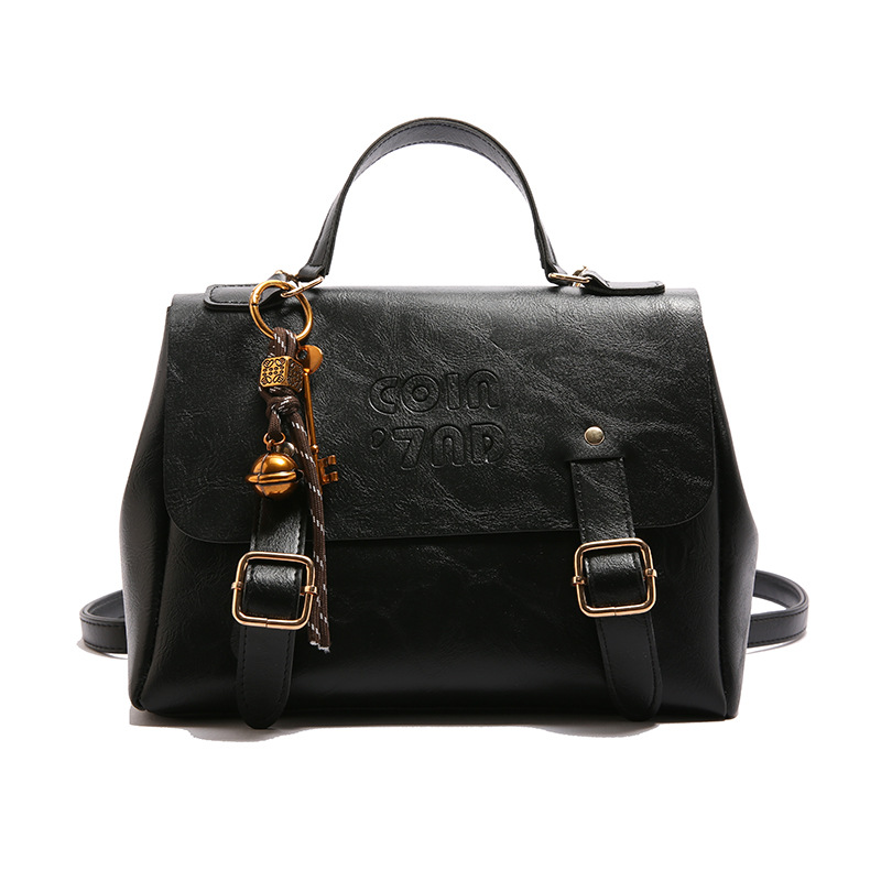 A solid color, fashionable and niche design backpack, a new trendy handbag for women in 2025, simple and stylish, single-shoulder crossbody bag Item Picture