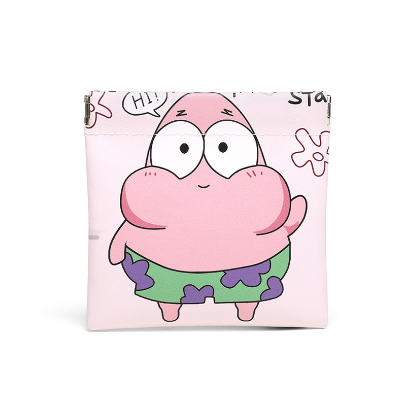 Cartoon cute data cable, portable bag, spring piece, self-closing, tight-fitting storage bag, power charger, portable USB flash drive Item Picture