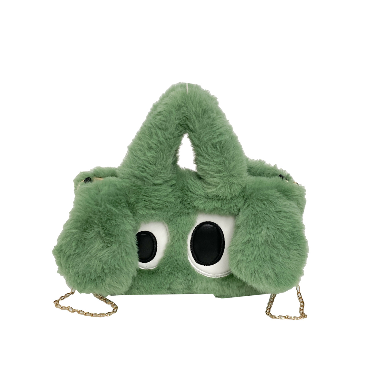Big Eyes plush puppy women's bag 2023 Autumn/Winter new niche single-shoulder crossbody bag plush handbag Application Scenario