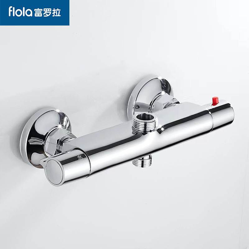 Foreign trade constant temperature mixing valve, all-copper constant temperature shower faucet, electric water heater, solar constant temperature valve, mixing valve details Picture