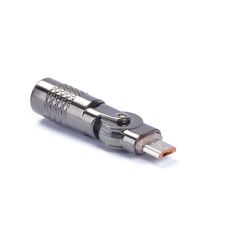 Rotary charging zinc alloy adapter Type C to MicroUSB adapter 3A current data transmission charging Application Scenario