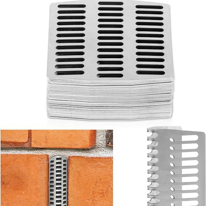 Stainless steel brick drainage hole cover, filter screen bent plate, anti-clogging plate, hair floor drain cover, seepage outlet cover plate Item Picture