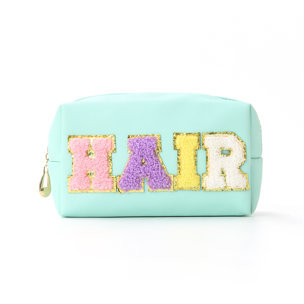Feihong Cross-border Letter Makeup Bag, large-capacity cosmetics storage bag, hand-held waterproof multi-functional Portable Toiletry bag Item Picture