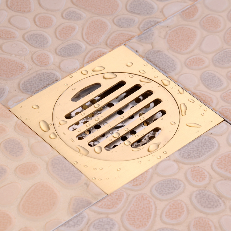 Manufacturer wholesale all-copper floor drain, anti-odor, original color all-copper floor drain, copper floor drain special price, floor drain deodorization Application Scenario