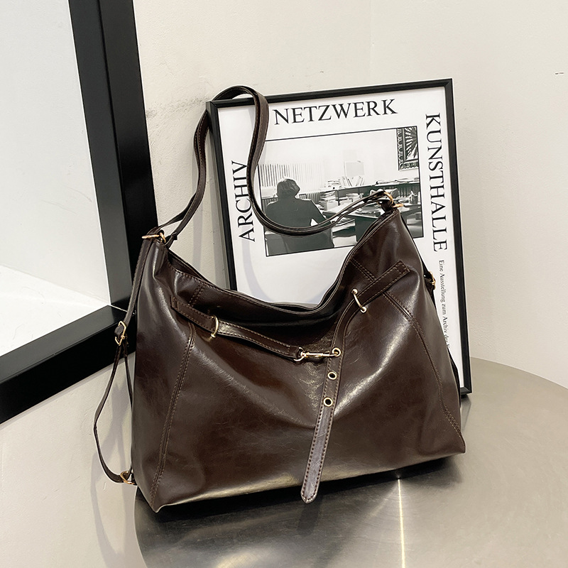 Maillard large-capacity women's bag 2024 New Autumn Casual Versatile Backpack Women's Commuter Tote bag full figure