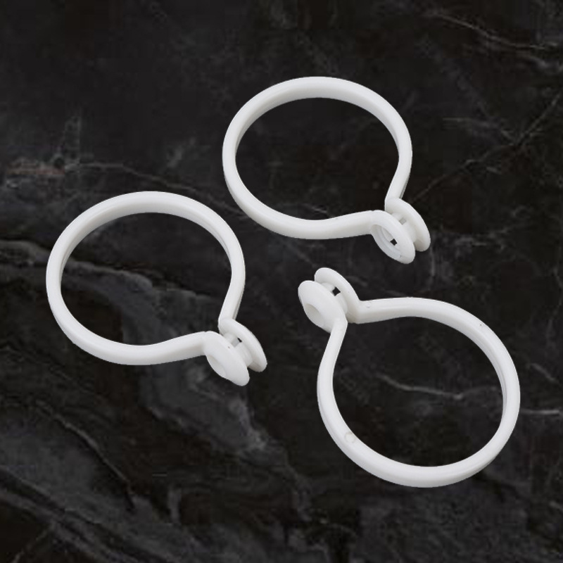 Direct sales from the manufacturer of curtain opening rings, live clasps, lifting rings, pull rings, slip rings, curtain rings, Roman rings, plastic rings, and ring buckle accessories Application Scenario