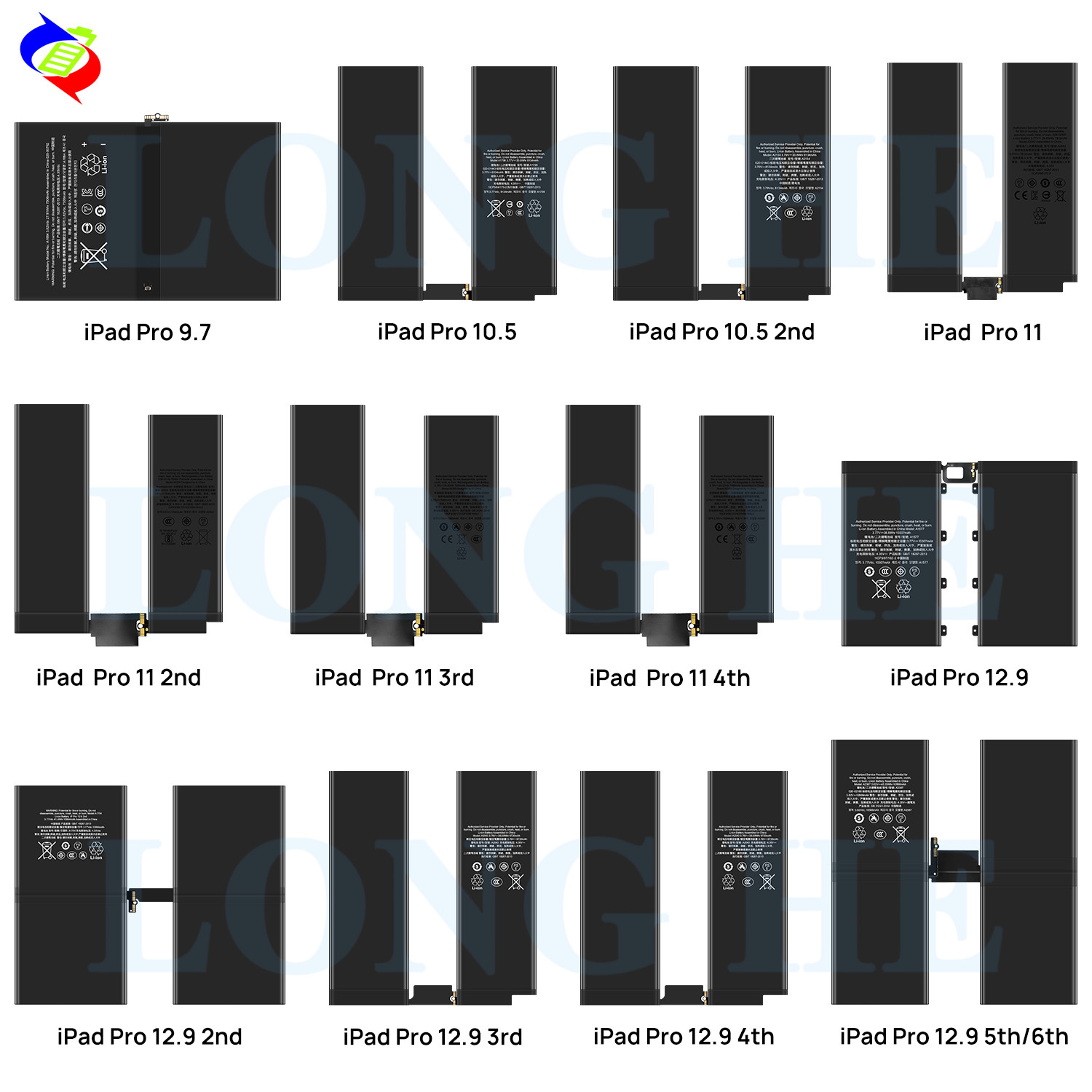 For the apple tablet IPAD6 / AIR2 / lofty/AIR/the 10.5 second generation large capacity battery wholesale Specification drawing