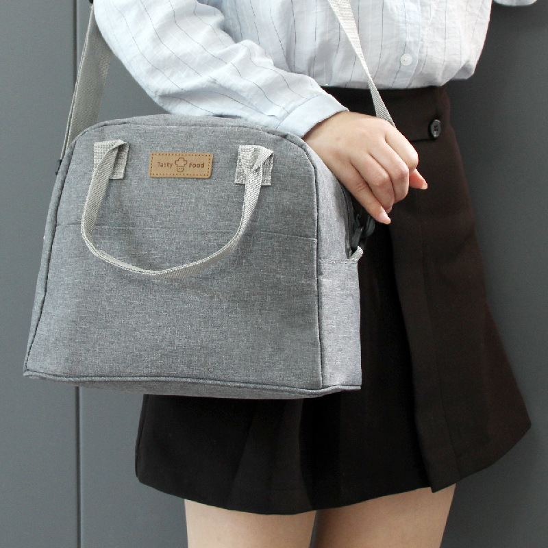Runhui Cross-border Lunch box, handbag, bento, insulated bag, student lunch box bag, office worker bento bag, minimum order quantity one Specification drawing