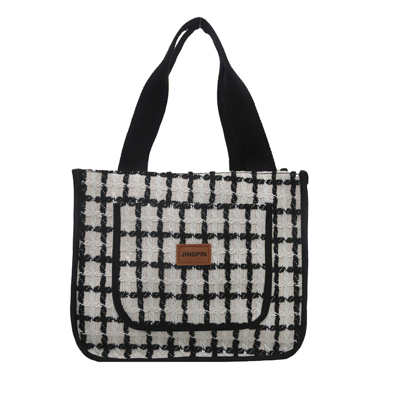 New Korean-style thickened hand-held lunch box bag, work handbag bag, student bento bag, mommy bag, tote bag for girls Item Picture