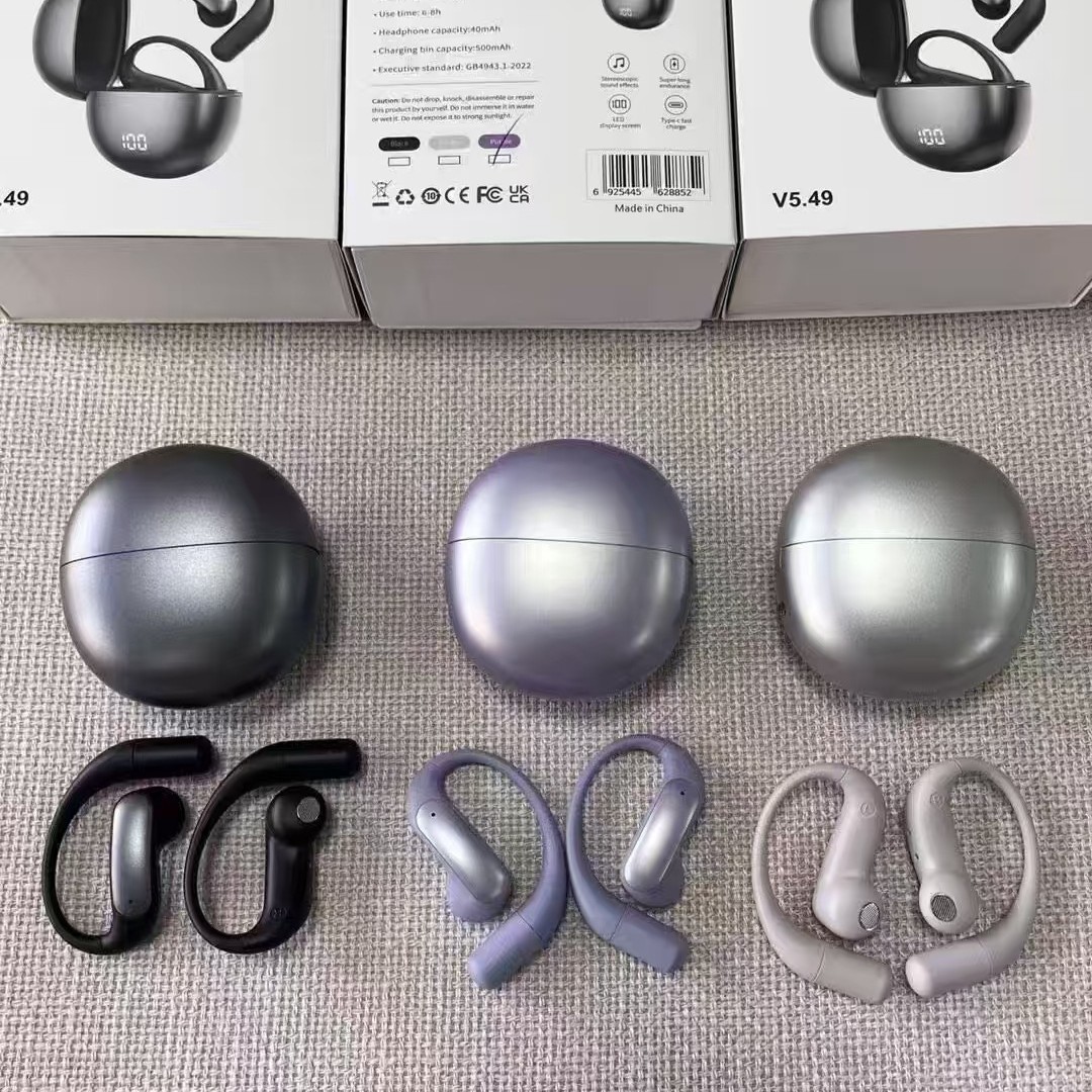 AI Smart Translation Headphones M118 Cross-border ultra-long battery life Battery display semi-in-ear hanging Bluetooth headphones Application Scenario