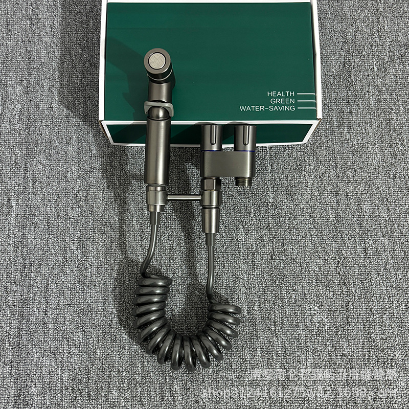 Angle valve toilet companion spray gun, one in and two out function, bathroom feminine wash, high-pressure spray gun, household flush details Picture