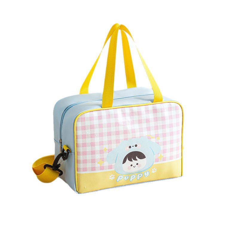 Large-capacity fitness exercise bag, crossbody dry and wet separation bag, waterproof swimming bag, cartoon makeup bag, hand-held storage bag Item Picture