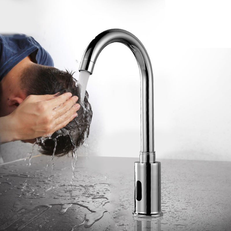 Fully automatic sensor faucet, sensor infrared single cold and hot hand washing device, smart faucet, all-copper household faucet Application Scenario