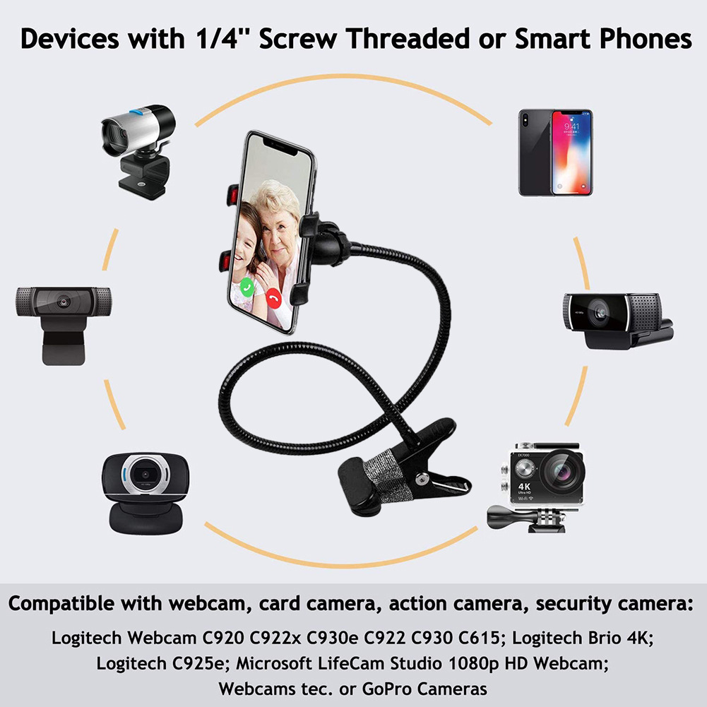 Camera, mobile phone stand, car extended Goppro sports metal bending multi-functional folding stand Application Scenario