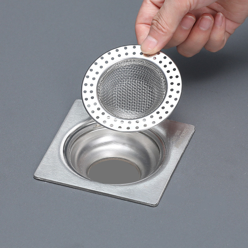 Stainless steel floor drain filter screen, sewer filter screen, bathroom anti-hair clogging sink floor drain filter screen Application Scenario