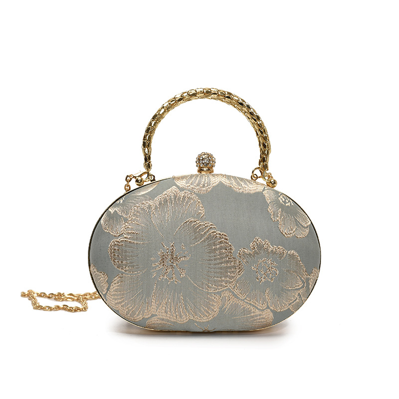 Hand-held shoulder bag, cheongsam, Korean style, unique new Chinese style, stylish 2025, large capacity lace lapel women's chain bag Item Picture