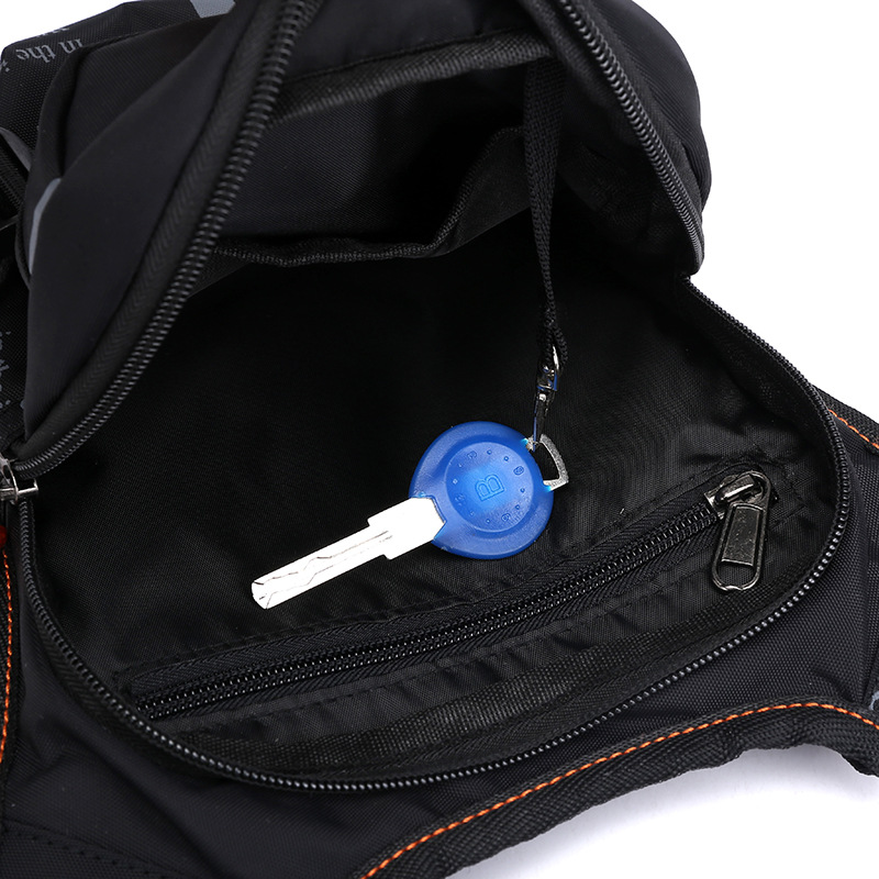 Cross-border exclusive new outdoor cycling leg bag, multi-functional sports men's chest bag, portable waist bag, crossbody bag Specification drawing