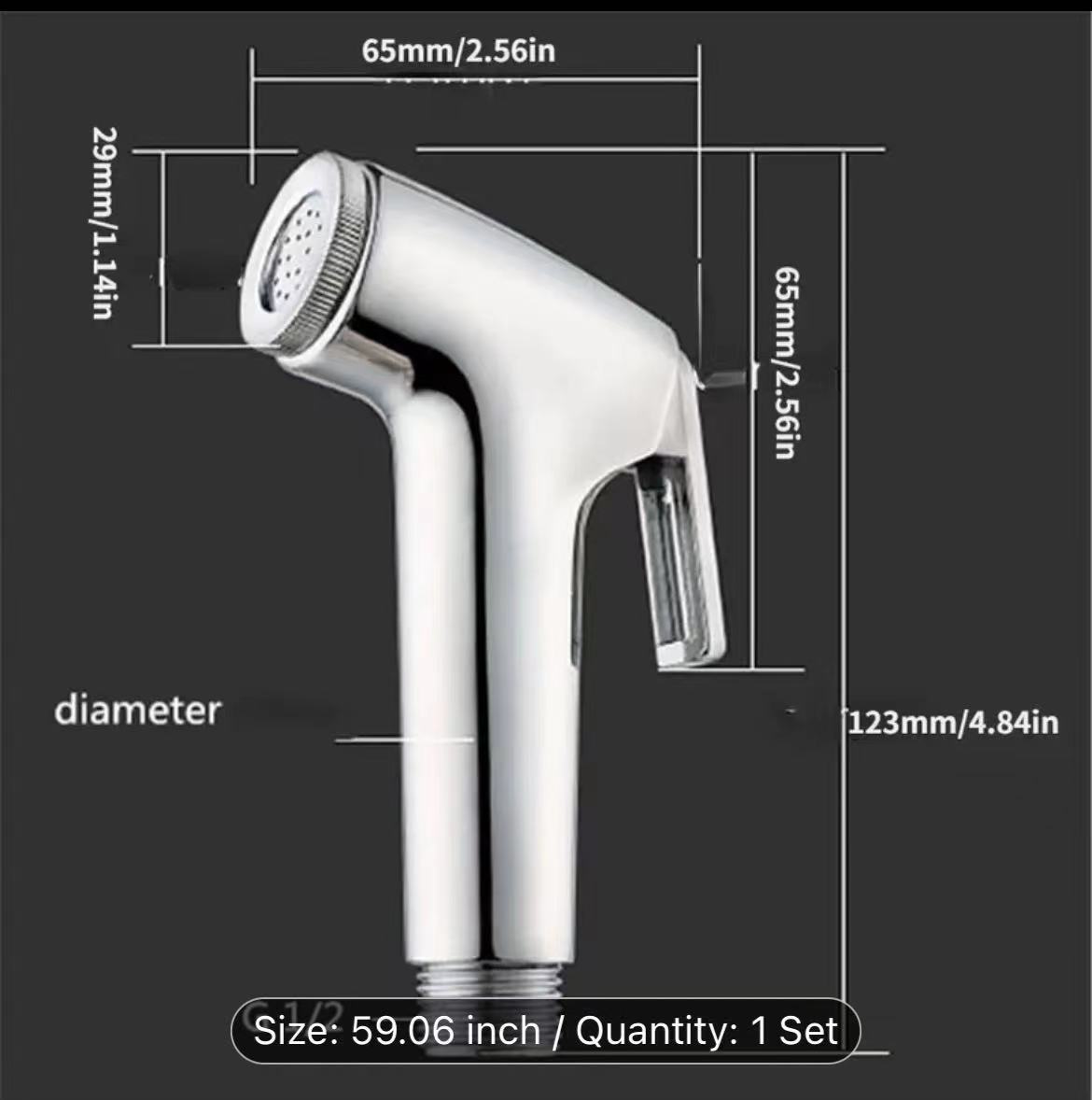 ABS feminine shower head, toilet spray gun, feminine body purifier, flush, pressurized, handheld spray gun, shower head Application Scenario
