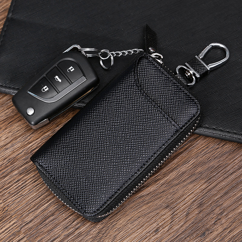 Cross-pattered key case, multi-functional men's and women's car key case, high-quality wear-resistant PU latch, home car key case Application Scenario